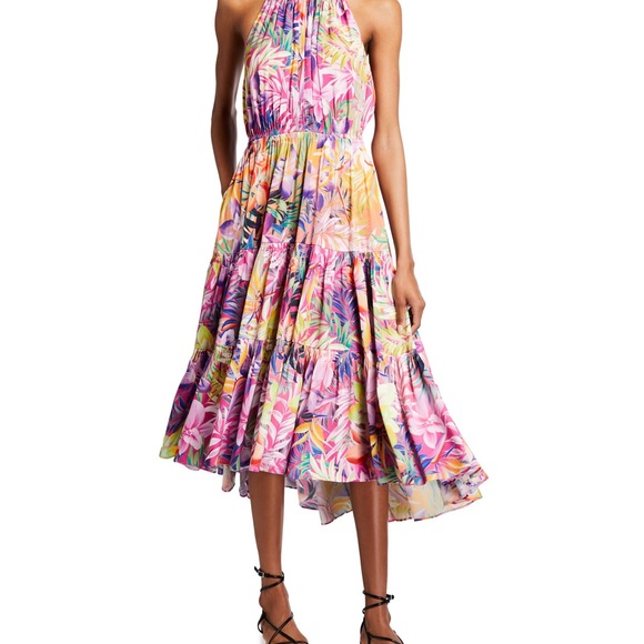 KOBI HALPERIN Hope Floral-Print Tiered
Halter Dress - Picture 2 of 7
